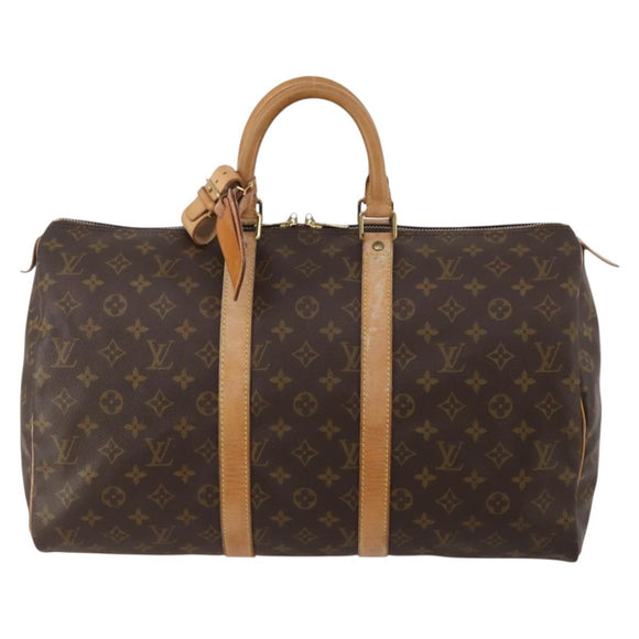 LOUIS VUITTON Monogram Keepall 45 Boston Bag M41428 LV Auth 199016