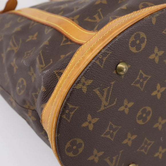 LOUIS VUITTON Monogram Bucket GM Shoulder Bag M42236 LV Auth 199021