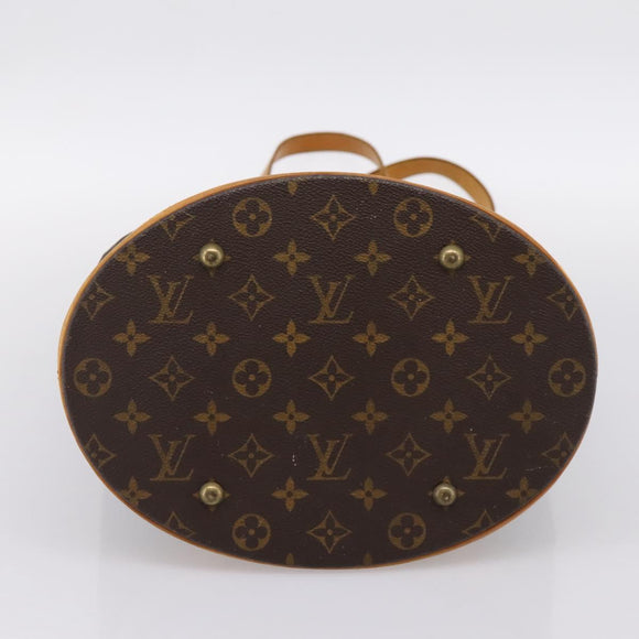 LOUIS VUITTON Monogram Bucket GM Shoulder Bag M42236 LV Auth 199021