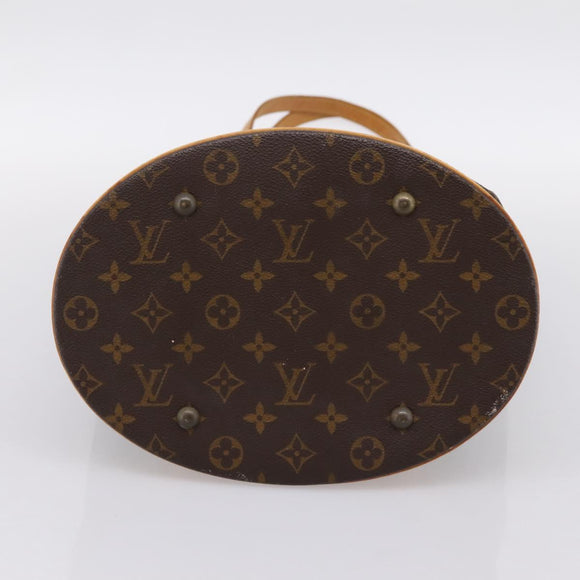 LOUIS VUITTON Monogram Bucket GM Shoulder Bag M42236 LV Auth 199023