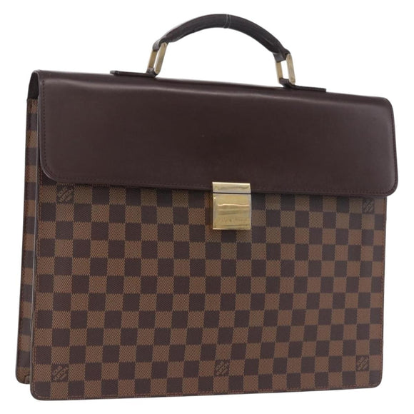 LOUIS VUITTON Damier Ebene Altona GM Business Bag N53312 LV Auth 199030