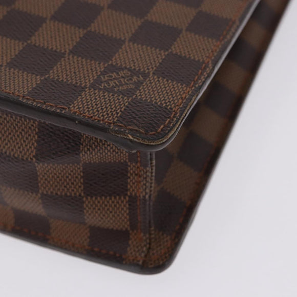 LOUIS VUITTON Damier Ebene Altona GM Business Bag N53312 LV Auth 199030