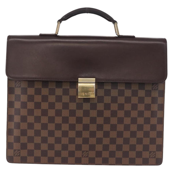 LOUIS VUITTON Damier Ebene Altona GM Business Bag N53312 LV Auth 199030