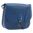 LOUIS VUITTON Epi Saint Cloud GM Shoulder Bag Blue M52195 LV Auth 199031-1