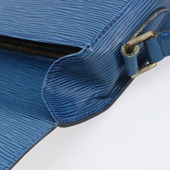 LOUIS VUITTON Epi Saint Cloud GM Shoulder Bag Blue M52195 LV Auth 199031