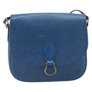 LOUIS VUITTON Epi Saint Cloud GM Shoulder Bag Blue M52195 LV Auth 199031-13