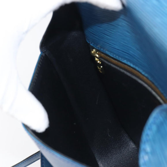 LOUIS VUITTON Epi Saint Cloud GM Shoulder Bag Blue M52195 LV Auth 199031