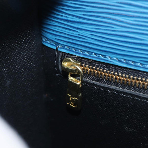 LOUIS VUITTON Epi Saint Cloud GM Shoulder Bag Blue M52195 LV Auth 199031