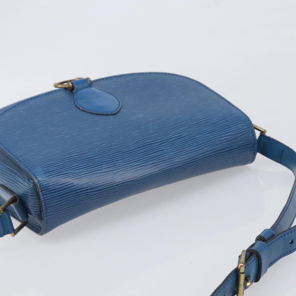 LOUIS VUITTON Epi Saint Cloud GM Shoulder Bag Blue M52195 LV Auth 199031