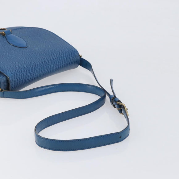 LOUIS VUITTON Epi Saint Cloud GM Shoulder Bag Blue M52195 LV Auth 199031