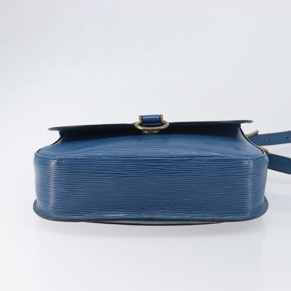 LOUIS VUITTON Epi Saint Cloud GM Shoulder Bag Blue M52195 LV Auth 199031
