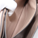 Salvatore Ferragamo Gancini Hand Bag Leather 2way Beige Gold Auth 199034A-24