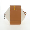 LOEWE KEN PRICE Hammock Small Hand Bag Canvas 2way Beige Silver Auth 199036SAM-5