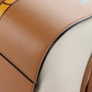 LOEWE KEN PRICE Hammock Small Hand Bag Canvas 2way Beige Silver Auth 199036SAM-16