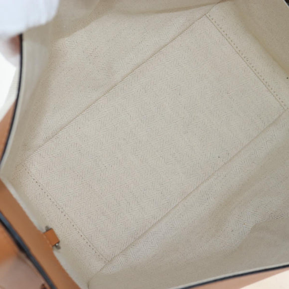 LOEWE KEN PRICE Hammock Small Hand Bag Canvas 2way Beige Silver Auth 199036SAM
