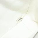 CHANEL Matelasse Chain Shoulder Bag Lamb Skin White Black CC Auth 199038-12