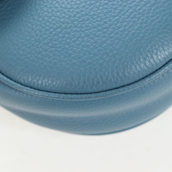 Christian Dior Saddle Bag Leather Stussy Collaboration Light Blue Auth 199040V