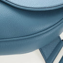 Christian Dior Saddle Bag Leather Stussy Collaboration Light Blue Auth 199040V-21