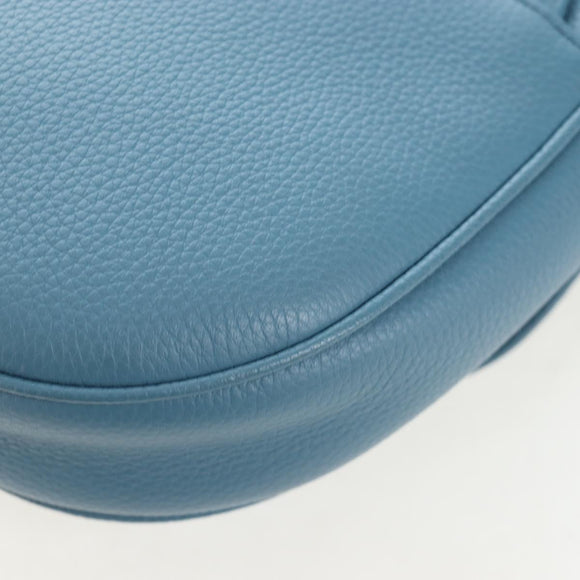 Christian Dior Saddle Bag Leather Stussy Collaboration Light Blue Auth 199040V