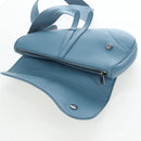 Christian Dior Saddle Bag Leather Stussy Collaboration Light Blue Auth 199040V-24