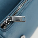 Christian Dior Saddle Bag Leather Stussy Collaboration Light Blue Auth 199040V-25