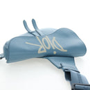 Christian Dior Saddle Bag Leather Stussy Collaboration Light Blue Auth 199040V-14
