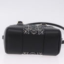 LOEWE Anagram Amazona 16 Hand Bag Canvas 2way Black Gold Tone Auth 199041SAM-5