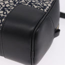LOEWE Anagram Amazona 16 Hand Bag Canvas 2way Black Gold Tone Auth 199041SAM-17
