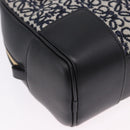 LOEWE Anagram Amazona 16 Hand Bag Canvas 2way Black Gold Tone Auth 199041SAM-18