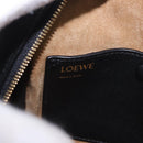 LOEWE Anagram Amazona 16 Hand Bag Canvas 2way Black Gold Tone Auth 199041SAM-22