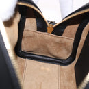 LOEWE Anagram Amazona 16 Hand Bag Canvas 2way Black Gold Tone Auth 199041SAM-24