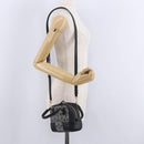 LOEWE Anagram Amazona 16 Hand Bag Canvas 2way Black Gold Tone Auth 199041SAM-26