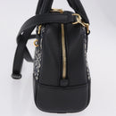LOEWE Anagram Amazona 16 Hand Bag Canvas 2way Black Gold Tone Auth 199041SAM-3