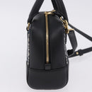 LOEWE Anagram Amazona 16 Hand Bag Canvas 2way Black Gold Tone Auth 199041SAM-4