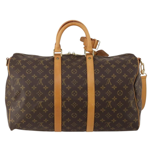 LOUIS VUITTON Monogram Keepall Bandouliere 45 Boston Bag M41418 LV Auth 199045A