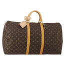 LOUIS VUITTON Monogram Keepall 55 Boston Bag M41424 LV Auth 199046A-1