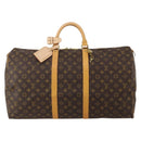 LOUIS VUITTON Monogram Keepall 55 Boston Bag M41424 LV Auth 199046A-2