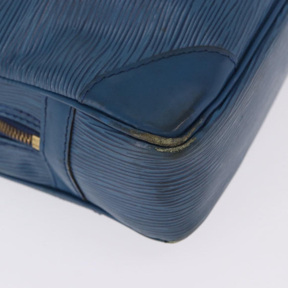 LOUIS VUITTON Epi Porte Documents Voyage Business Bag Blue M54475 LV Auth 199049