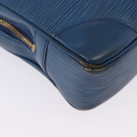 LOUIS VUITTON Epi Porte Documents Voyage Business Bag Blue M54475 LV Auth 199049