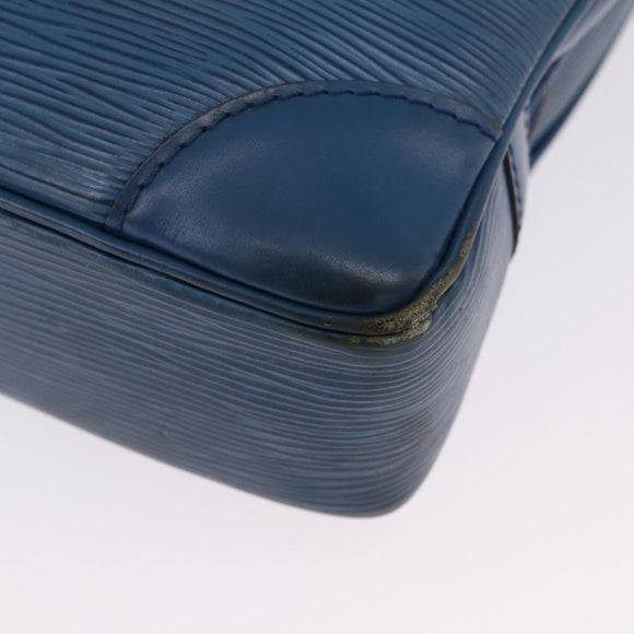 LOUIS VUITTON Epi Porte Documents Voyage Business Bag Blue M54475 LV Auth 199049