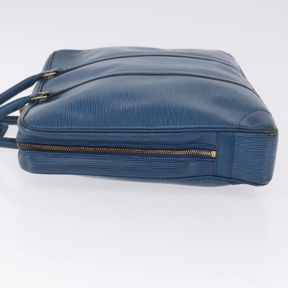 LOUIS VUITTON Epi Porte Documents Voyage Business Bag Blue M54475 LV Auth 199049