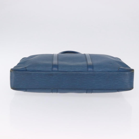 LOUIS VUITTON Epi Porte Documents Voyage Business Bag Blue M54475 LV Auth 199049