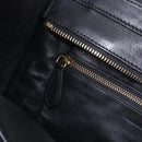 CELINE Luggage Mini Shopper Hand Bag Leather Black Gold Auth 199051A-19