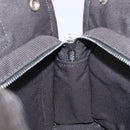 HERMES Her Line Tote PM Tote Bag Canvas Gray Silver Auth 199054A-18