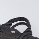 HERMES Her Line Tote PM Tote Bag Canvas Gray Silver Auth 199054A-8