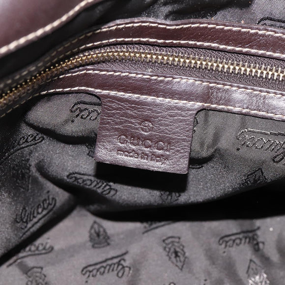 GUCCI GG Crystal Histeria Hand Bag Coated Canvas Beige Gold 197020 Auth 199055