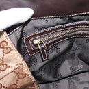 GUCCI GG Crystal Histeria Hand Bag Coated Canvas Beige Gold 197020 Auth 199055-20