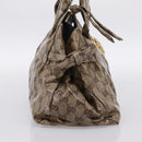 GUCCI GG Crystal Histeria Hand Bag Coated Canvas Beige Gold 197020 Auth 199055-4