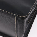 Salvatore Ferragamo Business Bag Leather Black Silver Auth 199057-11