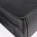 Salvatore Ferragamo Business Bag Leather Black Silver Auth 199057-12